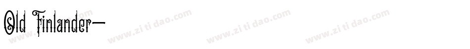 Old Finlander字体转换